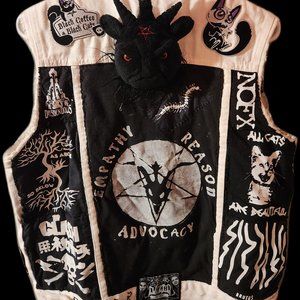 Battle Vest: Hail Satan - Punk's Not Dead Edit